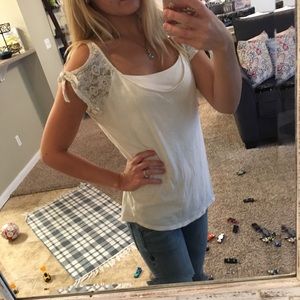 American Eagle Cold shoulder T-shirt